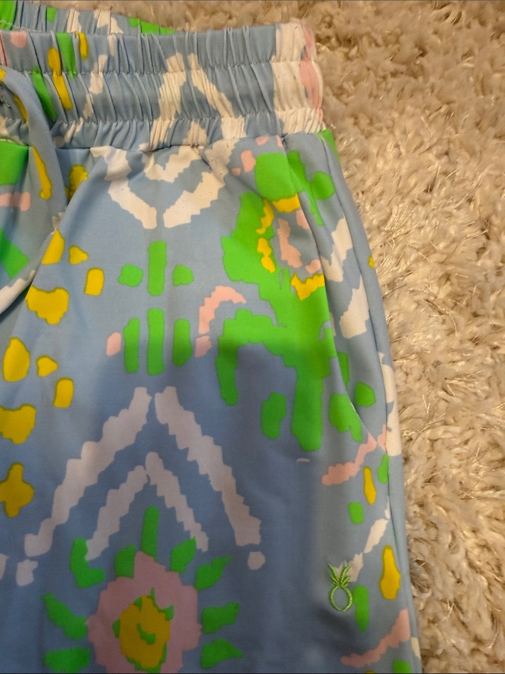 Dudley Stephens Patterned Drawstring Pants - Picture 3 of 5